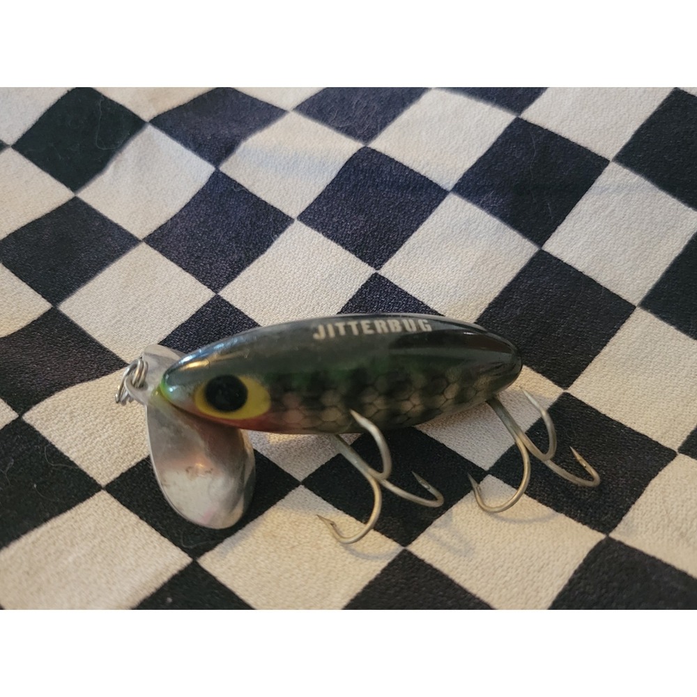 Vintage Fred Arbogast Jitterbug TOP Lettered "JITTERBUG" Topwater Lure